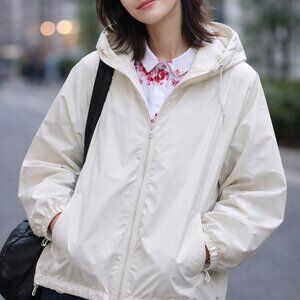 Vtg NWP Actives Northwest Passages White Windbreaker L Cotton/Nylon Gorpcore 90s